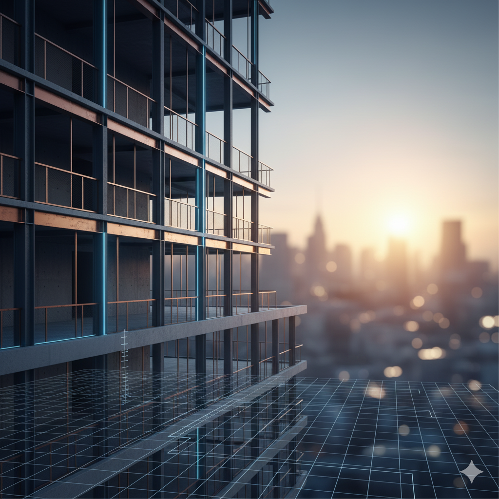 Modern house extension and construction work